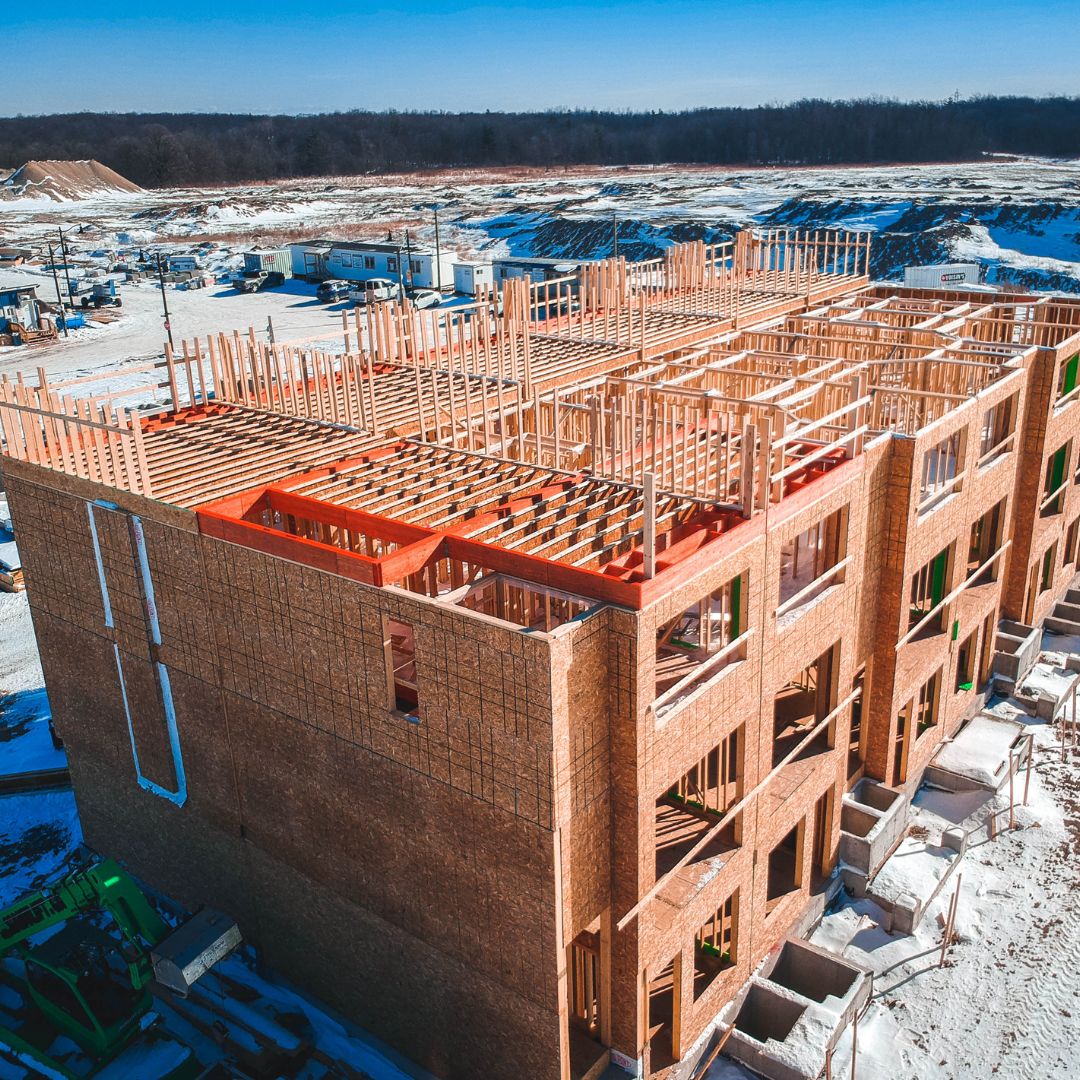 Roof trusses by Tamarack Lumber Inc.